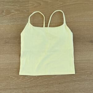 Elite Eleven Luna Bend Tank Top Size XS Butter Yellow